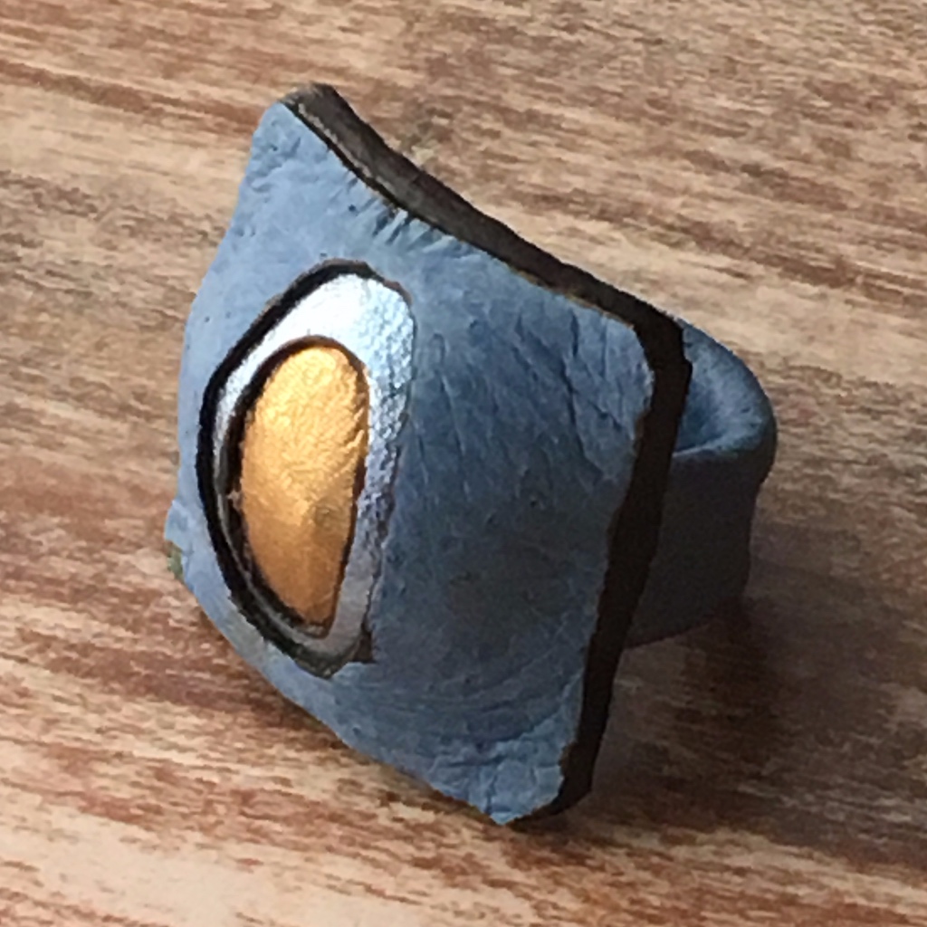 Leather, Rings, Handmade, One Of A Kind
